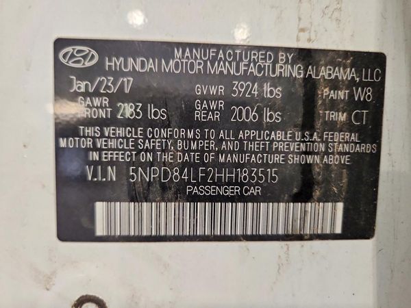 2017 HYUNDAI ELANTRA