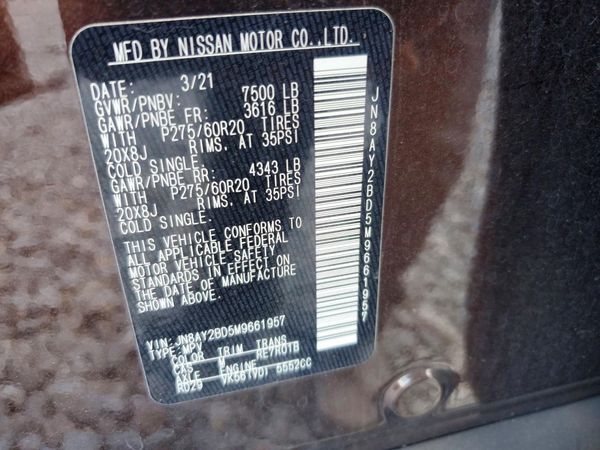 2021 NISSAN ARMADA SL