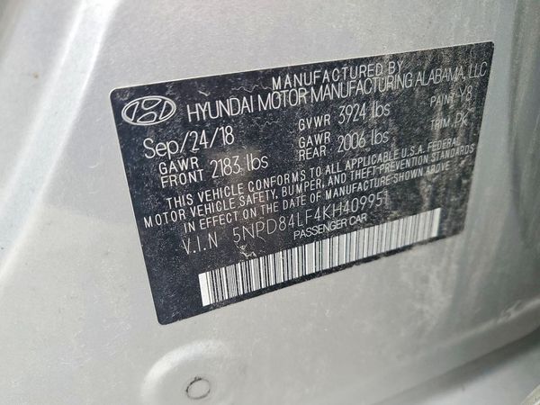2019 HYUNDAI ELANTRA