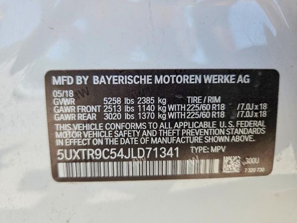 2018 BMW X3 sDrive30i
