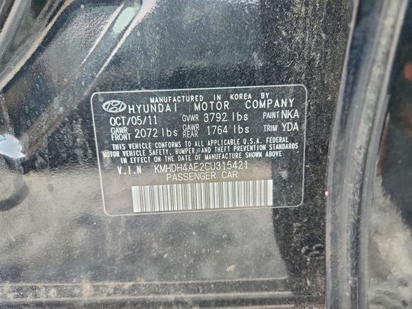2012 HYUNDAI ELANTRA GLS(Middle grade)