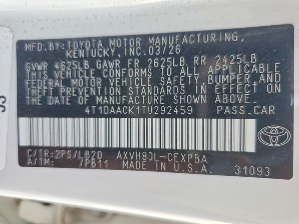 2026 TOYOTA CAMRY