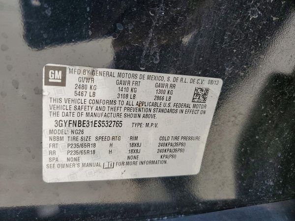 2014 CADILLAC SRX