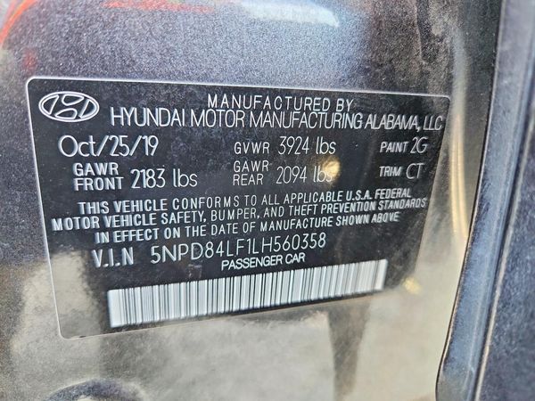2020 HYUNDAI ELANTRA