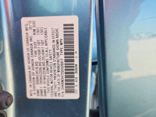 2016 HONDA CRV EX-L