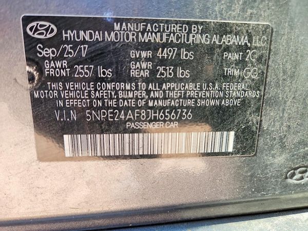 2018 HYUNDAI SONATA