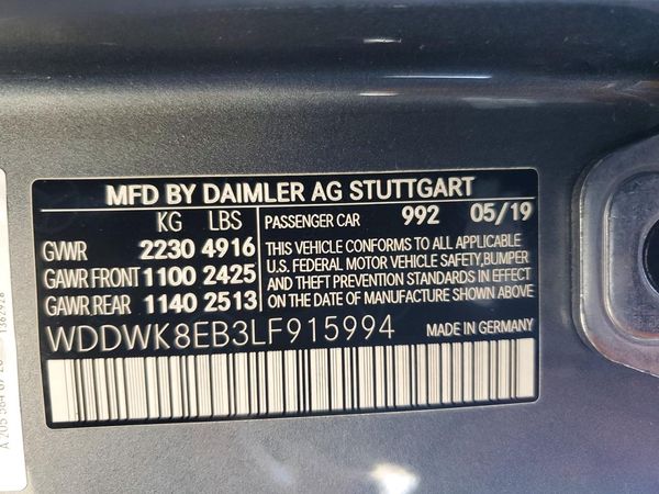 2020 MERCEDES-BENZ C