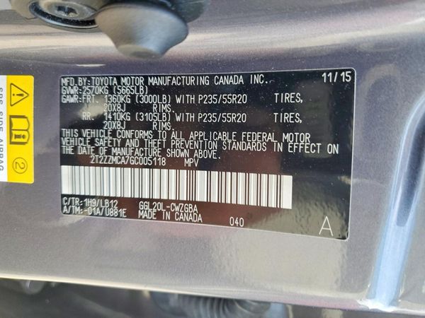2016 LEXUS RX 350