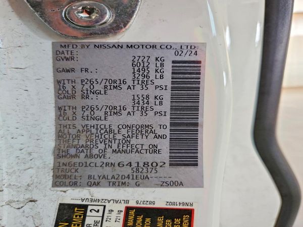 2024 NISSAN FRONTIER