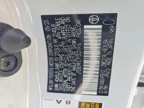 2023 TOYOTA COROLLA L, LE, SE, XLE — VINS