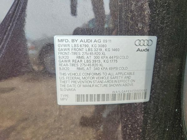 2012 AUDI Q7 Premium Plus