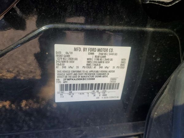 2019 FORD EDGE SEL