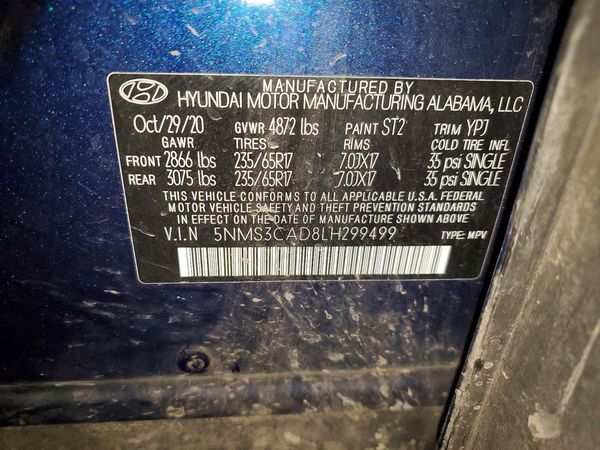 2020 HYUNDAI SANTA FE