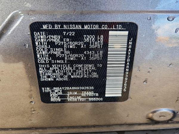 2022 NISSAN ARMADA SL