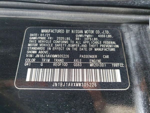 2021 NISSAN ROGUE SPORT SV