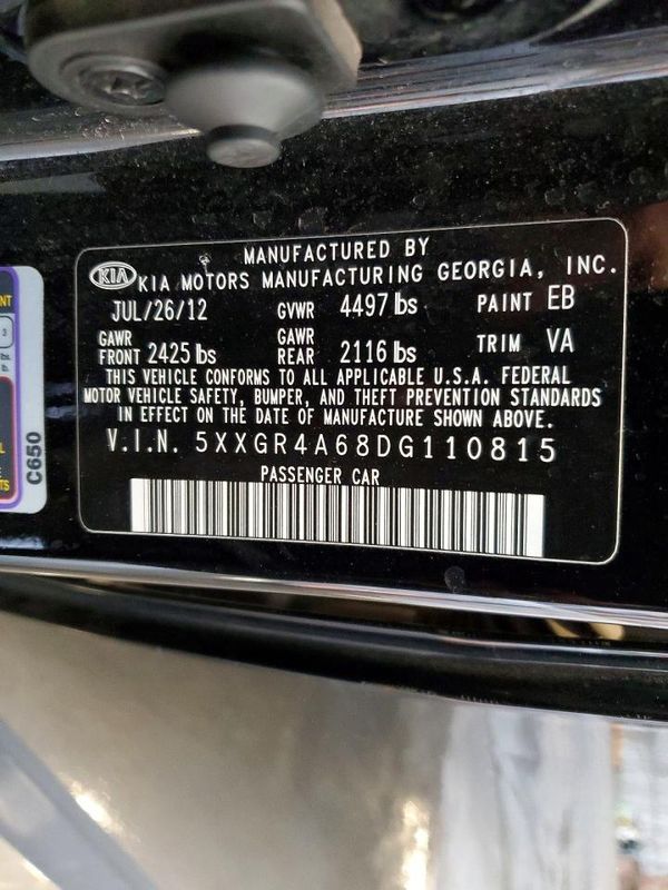 2013 KIA OPTIMA SX