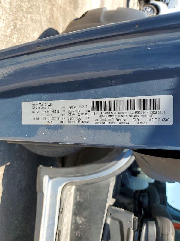 2020 RAM PROMASTER 3500 VF