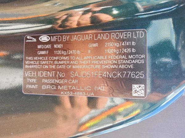 2022 JAGUAR F-TYPE R