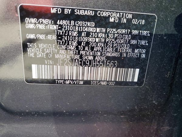 2018 SUBARU FORESTER