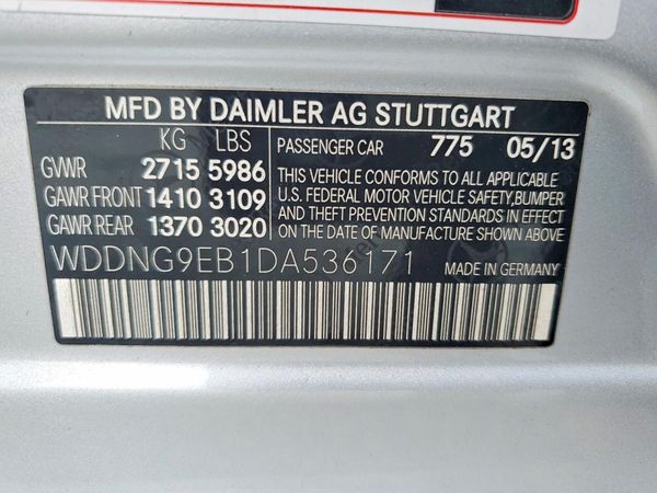 2013 MERCEDES-BENZ S S550V 4-MATIC