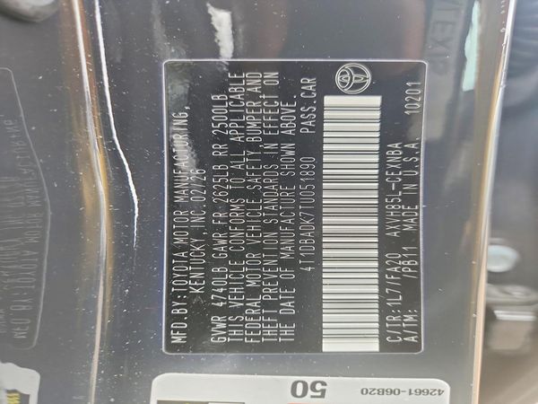 2026 TOYOTA CAMRY