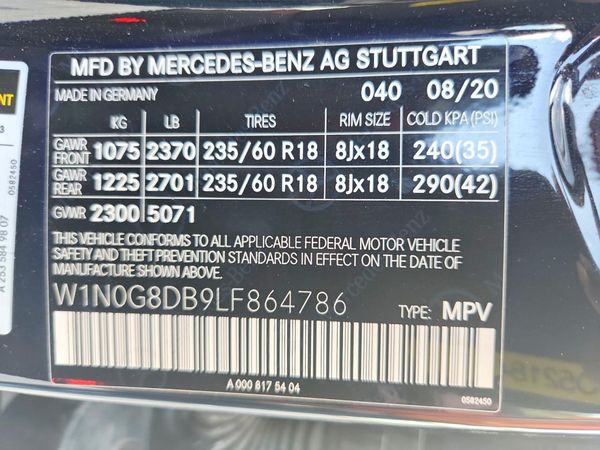2020 MERCEDES-BENZ GLC GLC300
