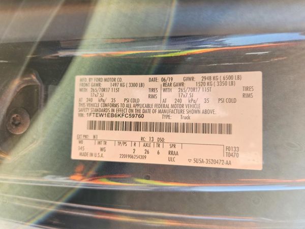 2019 FORD F150