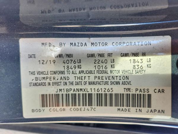 2020 MAZDA 3