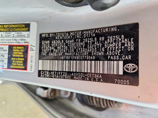 2014 TOYOTA CAMRY