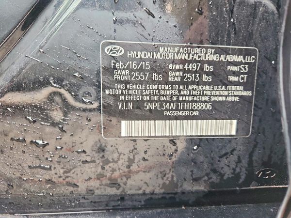 2015 HYUNDAI SONATA