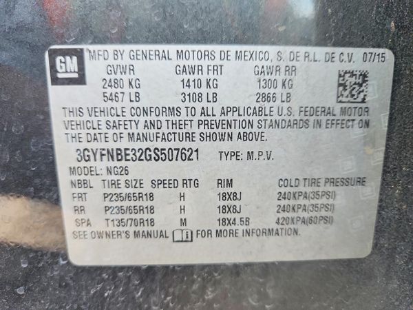 2016 CADILLAC SRX Luxury