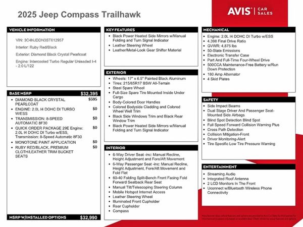 2025 JEEP COMPASS Trailhawk