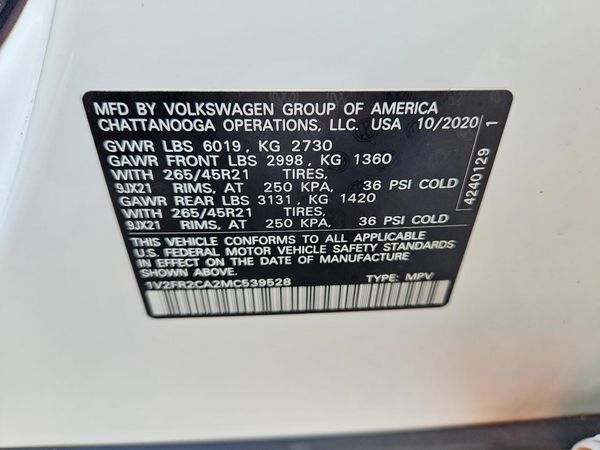 2021 VOLKSWAGEN ATLAS