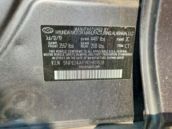 2019 HYUNDAI SONATA Eco Turbo, SE