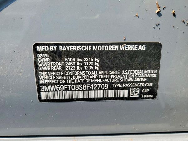 2025 BMW M3 xDrive — VINS