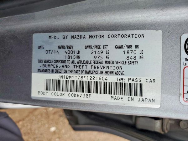 2015 MAZDA 3 SV/Base