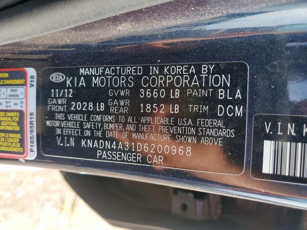 2013 KIA RIO EX / SX