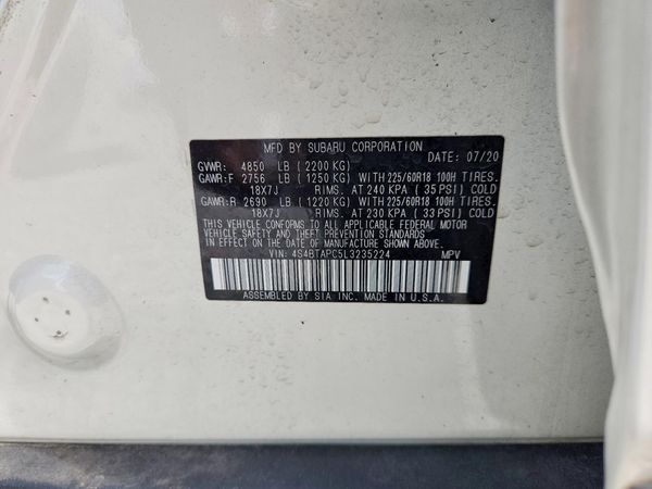 2020 SUBARU OUTBACK Touring+M/R+NAVI(HK)