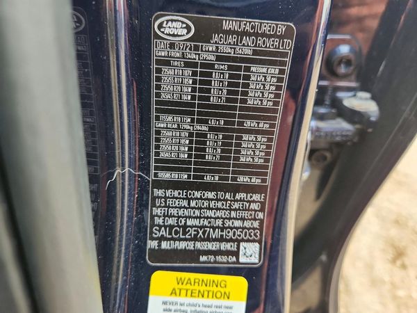 2021 LAND ROVER DISCOVERY SPORT SE R-Dynamic