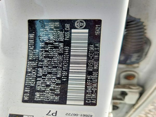 2014 TOYOTA CAMRY