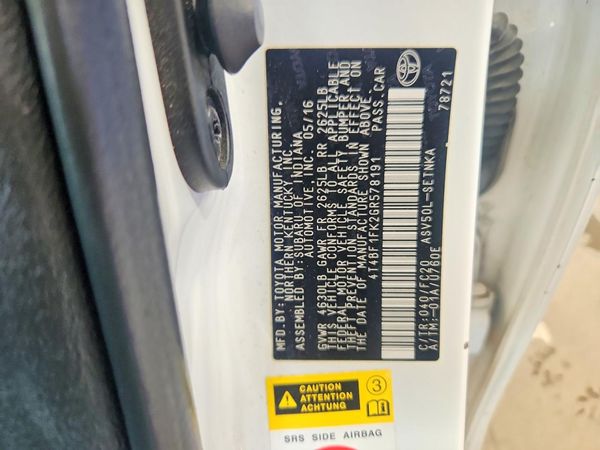 2016 TOYOTA CAMRY