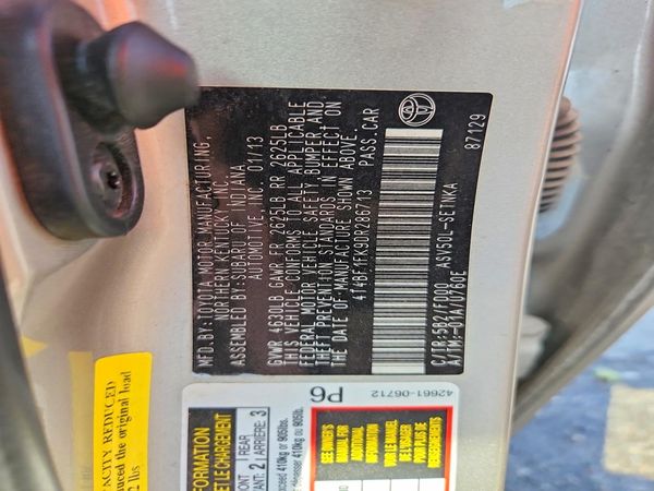 2013 TOYOTA CAMRY