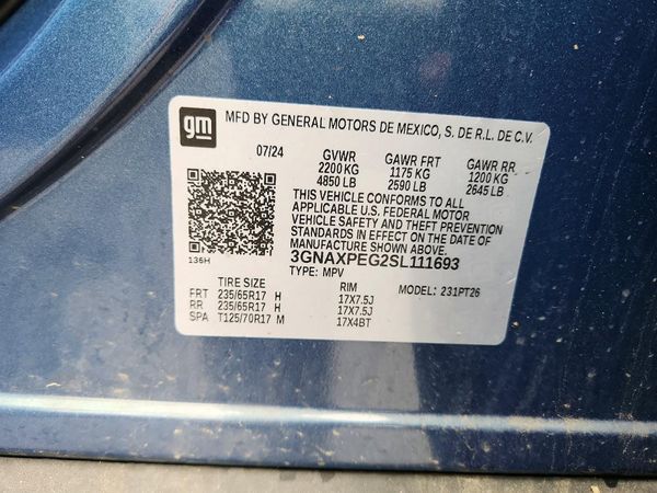 2025 CHEVROLET EQUINOX 1LT — VINS