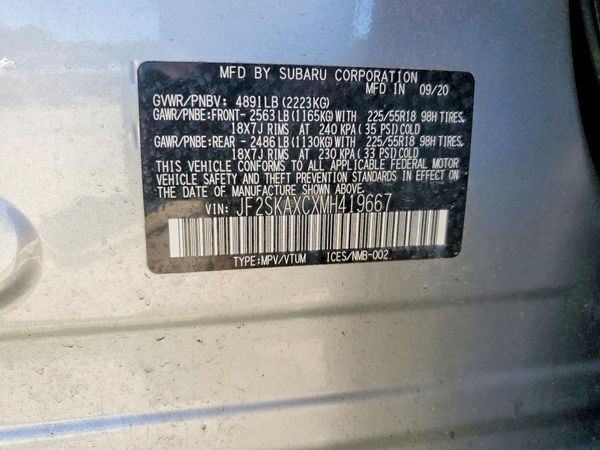 2021 SUBARU FORESTER Touring