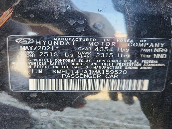2021 HYUNDAI SONATA