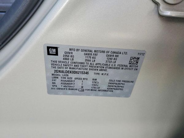 2013 CHEVROLET EQUINOX 1LT