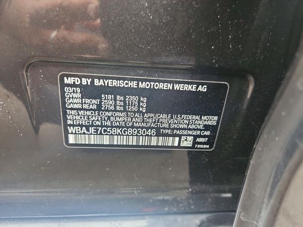 2019 BMW 540