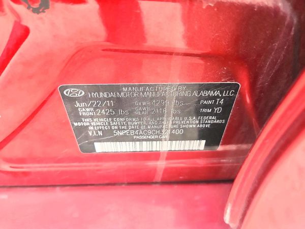 2012 HYUNDAI SONATA Middle-low level