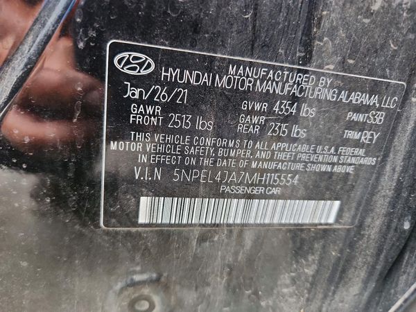 2021 HYUNDAI SONATA SEL