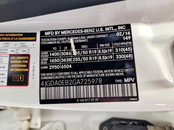 2016 MERCEDES-BENZ GLE GLE300d